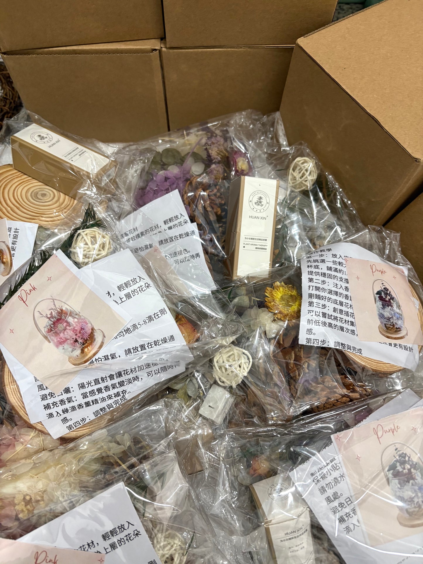 Dried Flower Aromatherapy Cup DIY Material Kit | Purple