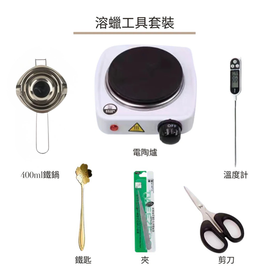 Wax melting tool set