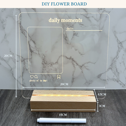 Eternal Flower Glue Board Night Light | Type B