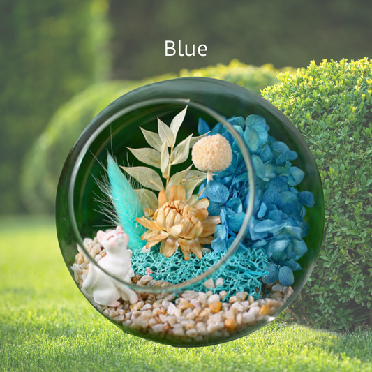 Night Light Glass Ball Everlasting Flower DIY Material Kit | Purple