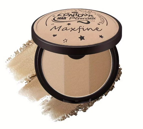 Gray Trimming Blush Palette | 3-Color Contour Set | Moisturizing Jelly |HomeHato