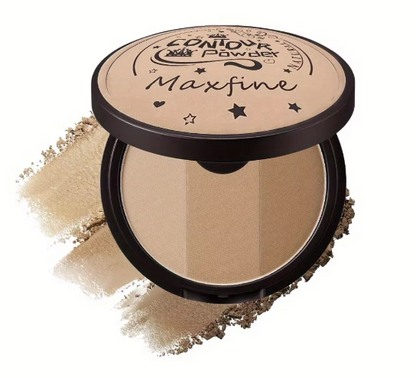 Gray Trimming Blush Palette | 3-Color Contour Set | Moisturizing Jelly |HomeHato