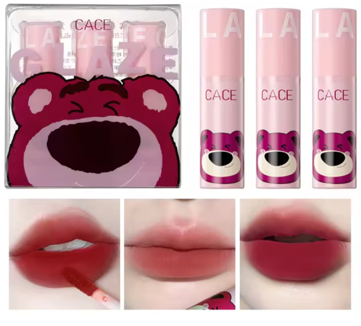 CACE Sweet Liquid Lipstick Set | 3-Piece Velvet Kit |HomeHato