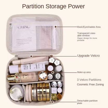 Luxury Women's Cosmetic Bag | Large Capacity Travel Organizer |HomeHato